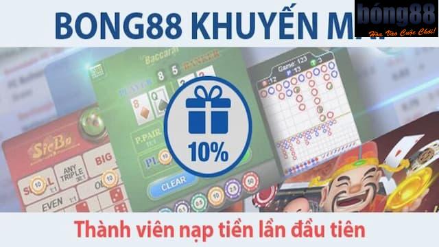 Khuyến mãi chào mừng cho người chơi mới Bong88 về tổng quan